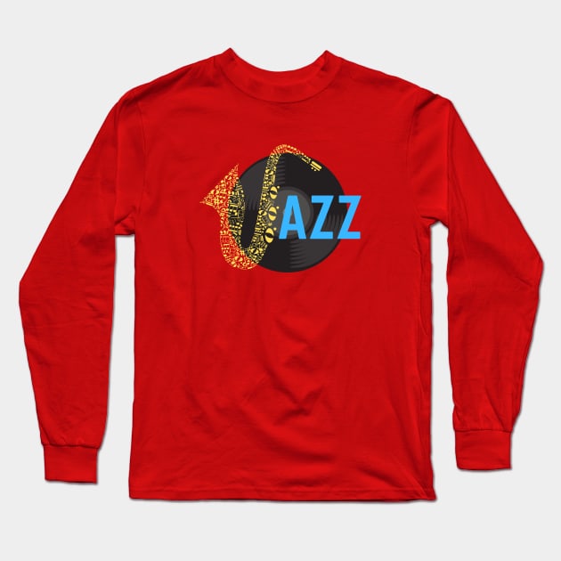 JAZZ JAZZ JAZZ Long Sleeve T-Shirt by NomesInk